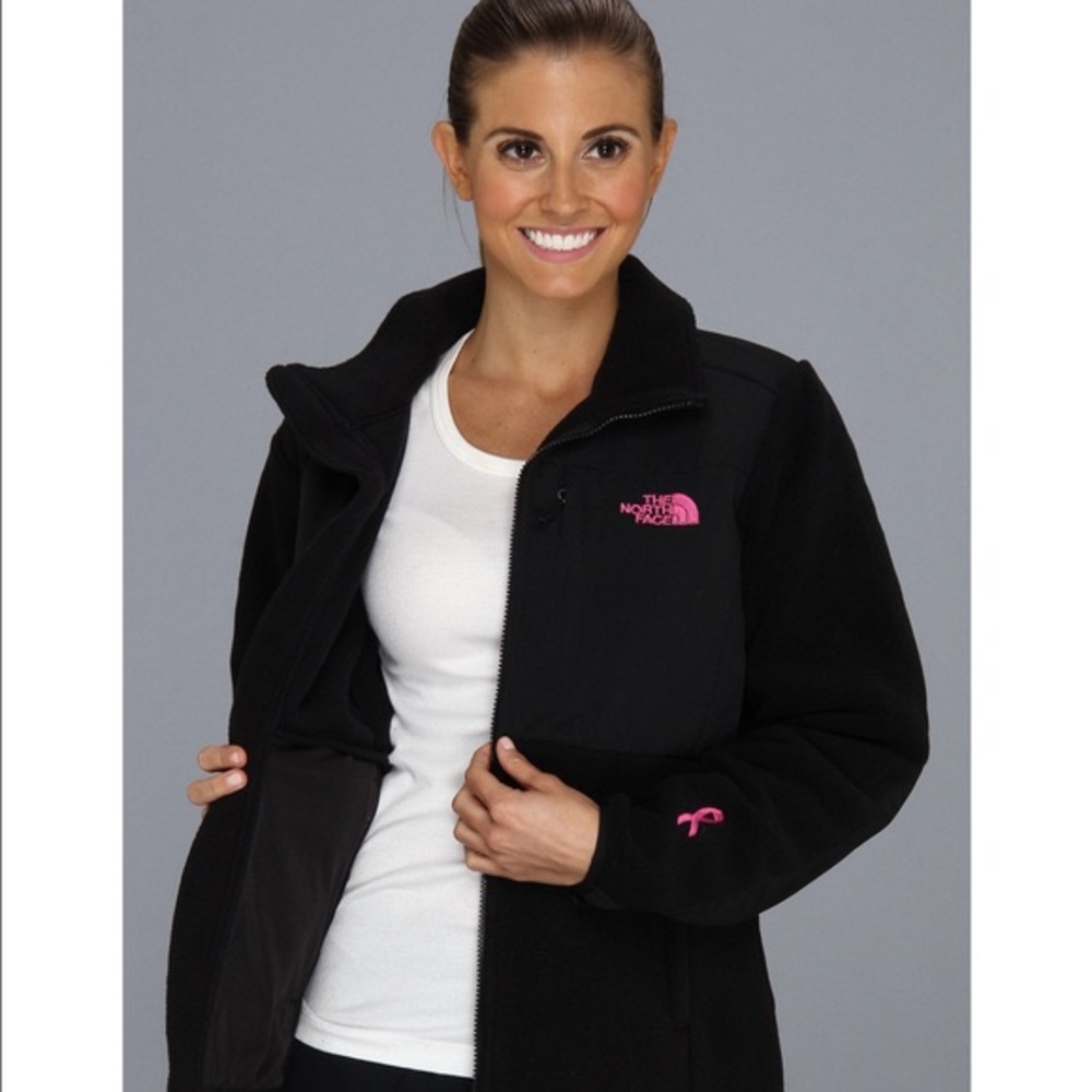 Black North face fleece jacket